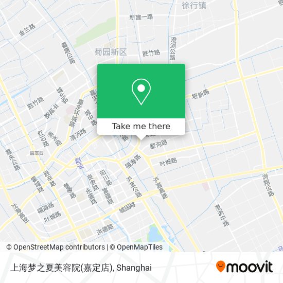 上海梦之夏美容院(嘉定店) map