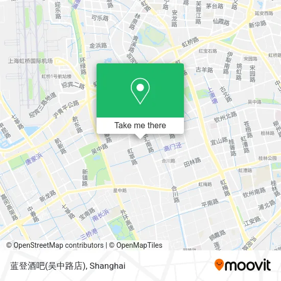 蓝登酒吧(吴中路店) map