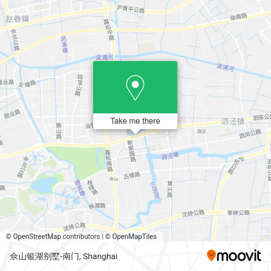 佘山银湖别墅-南门 map