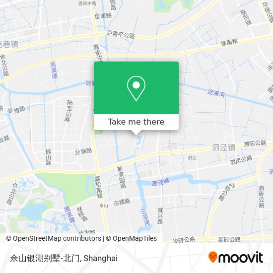 佘山银湖别墅-北门 map
