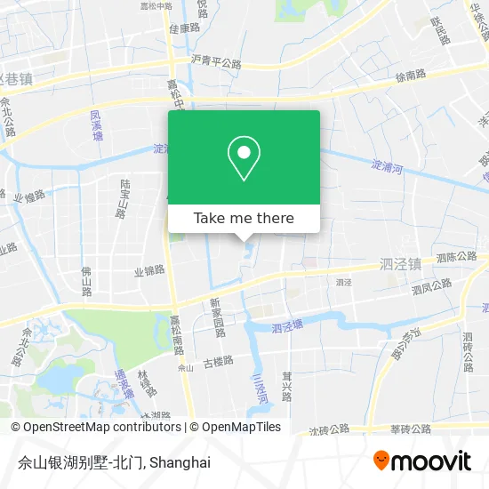 佘山银湖别墅-北门 map