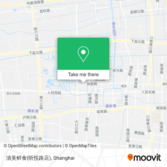 清美鲜食(听悦路店) map