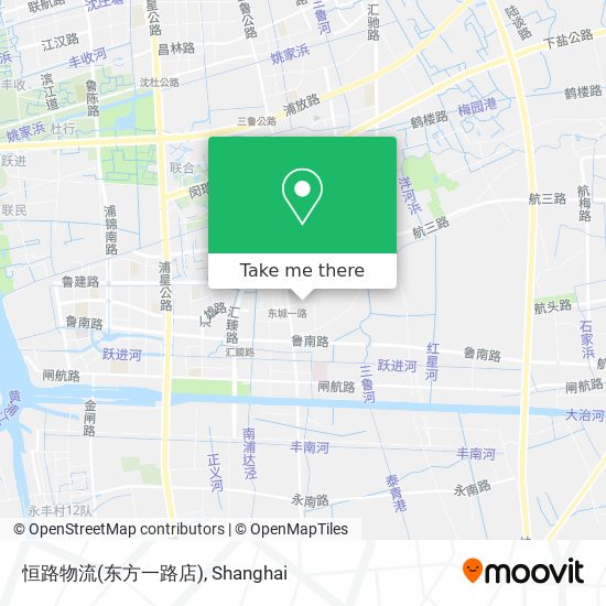 恒路物流(东方一路店) map