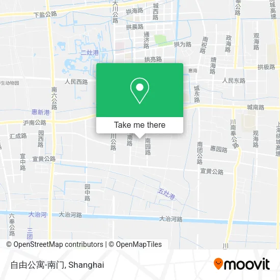 自由公寓-南门 map
