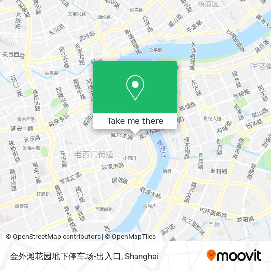 金外滩花园地下停车场-出入口 map