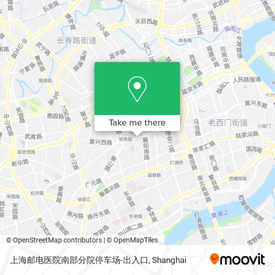 上海邮电医院南部分院停车场-出入口 map