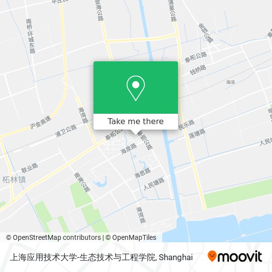 上海应用技术大学-生态技术与工程学院 map