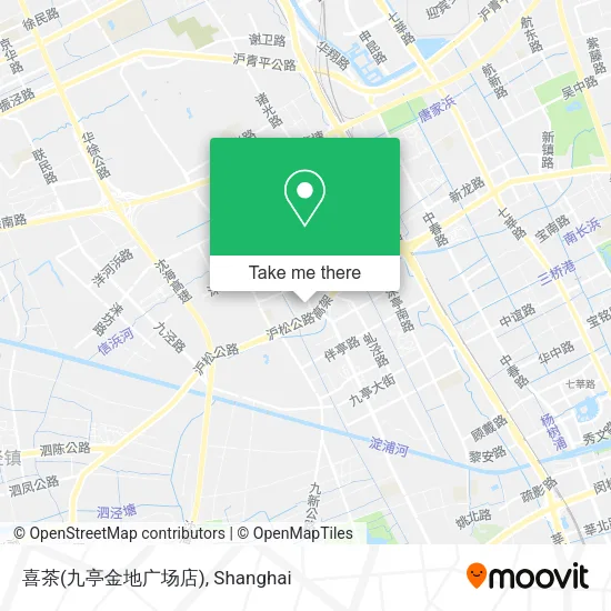 喜茶(九亭金地广场店) map