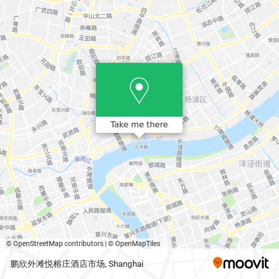 鹏欣外滩悦榕庄酒店市场 map
