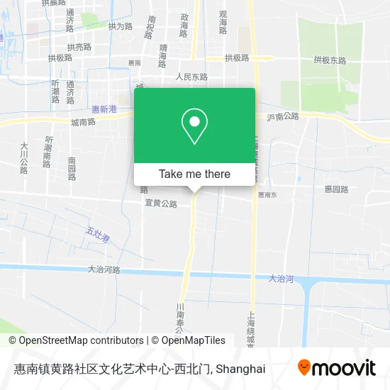 惠南镇黄路社区文化艺术中心-西北门 map