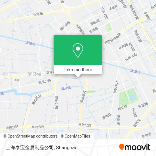 上海泰宝金属制品公司 map