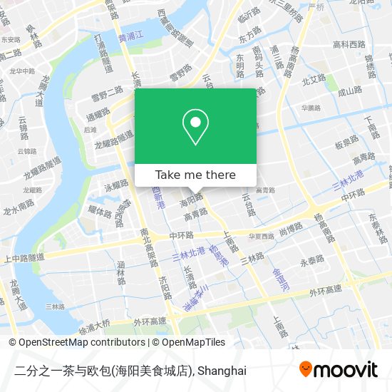 二分之一茶与欧包(海阳美食城店) map
