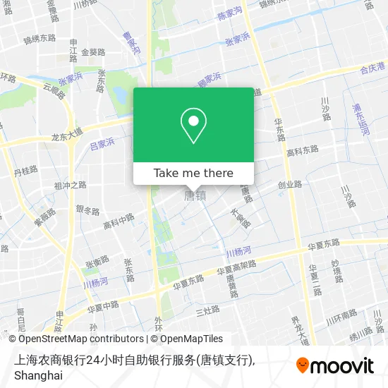 上海农商银行24小时自助银行服务(唐镇支行) map