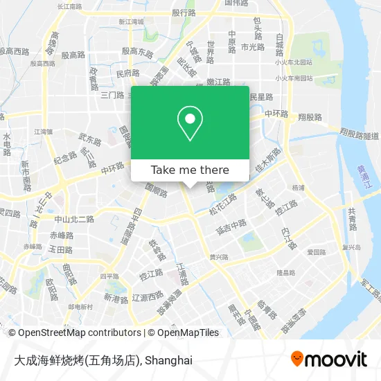 大成海鲜烧烤(五角场店) map