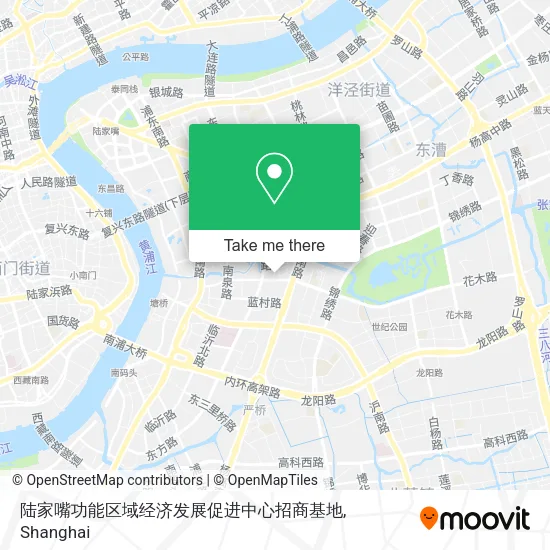 陆家嘴功能区域经济发展促进中心招商基地 map