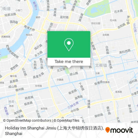 Holiday Inn Shanghai Jinxiu (上海大华锦绣假日酒店) map