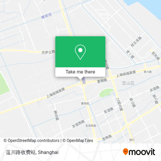 蕰川路收费站 map