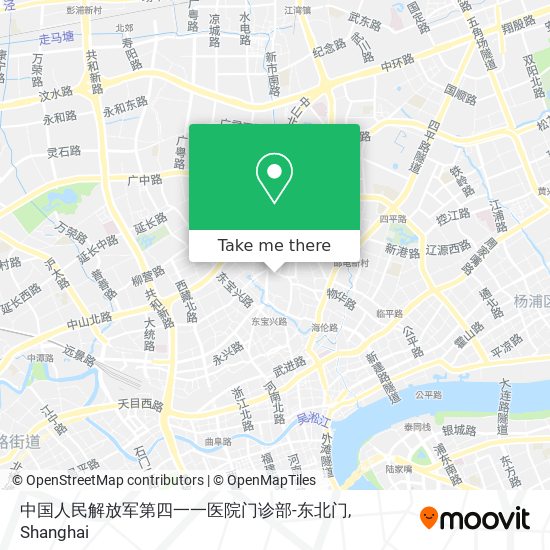 中国人民解放军第四一一医院门诊部-东北门 map
