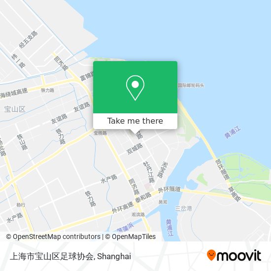 上海市宝山区足球协会 map