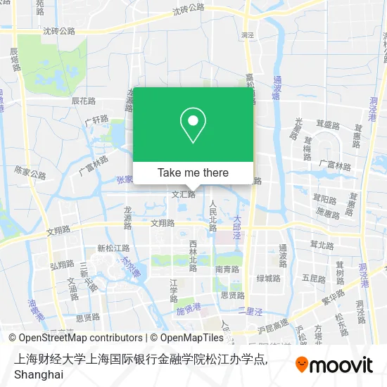 上海财经大学上海国际银行金融学院松江办学点 map