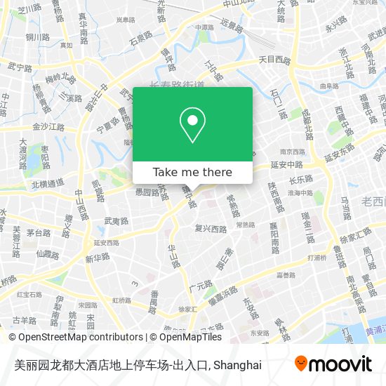 美丽园龙都大酒店地上停车场-出入口 map