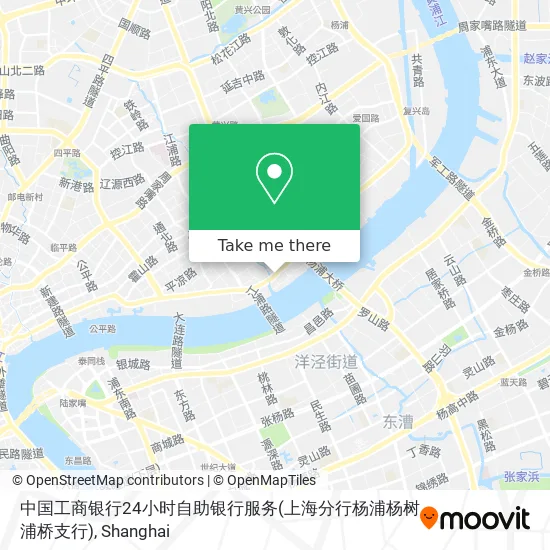 中国工商银行24小时自助银行服务(上海分行杨浦杨树浦桥支行) map
