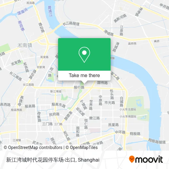 新江湾城时代花园停车场-出口 map