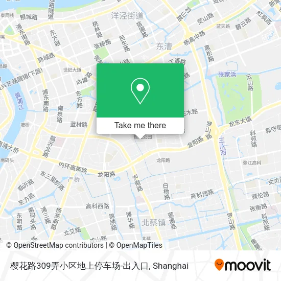 樱花路309弄小区地上停车场-出入口 map