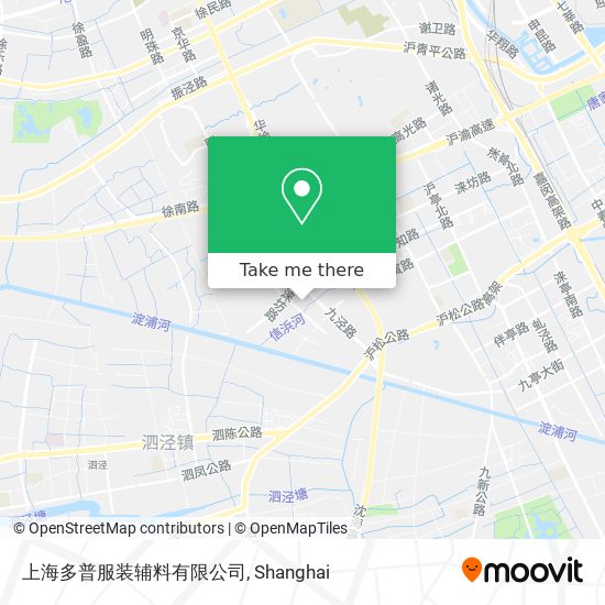 上海多普服装辅料有限公司 map