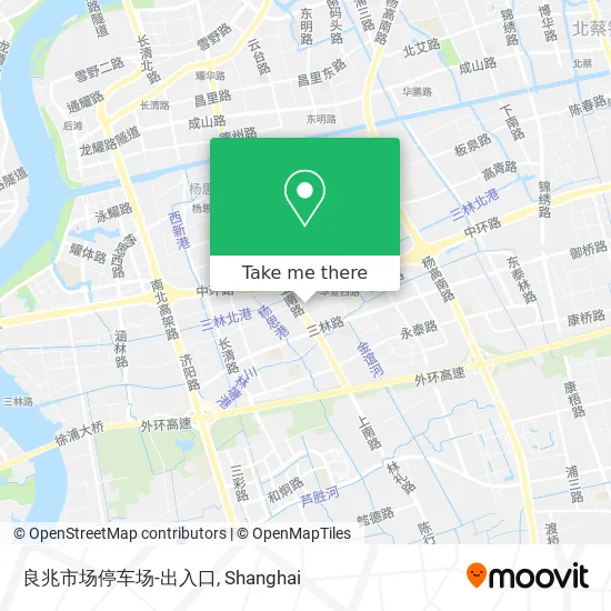 良兆市场停车场-出入口 map
