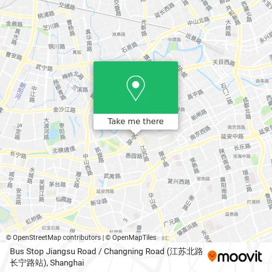Bus Stop Jiangsu Road / Changning Road (江苏北路长宁路站) map