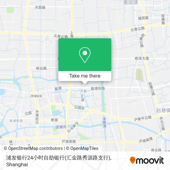 浦发银行24小时自助银行(汇金路秀源路支行) map