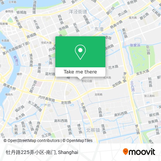 牡丹路225弄小区-南门 map