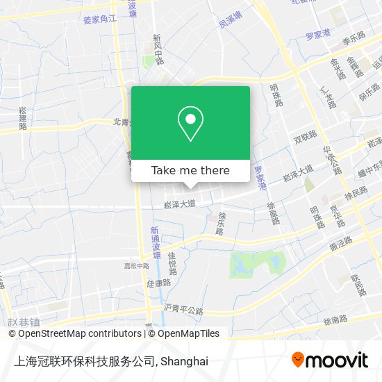 上海冠联环保科技服务公司 map