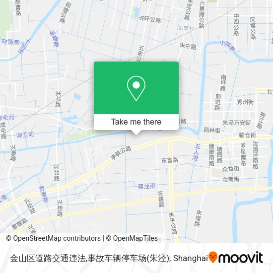 金山区道路交通违法,事故车辆停车场(朱泾) map