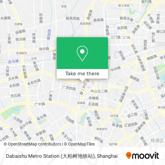 Dabaishu Metro Station (大柏树地铁站) map