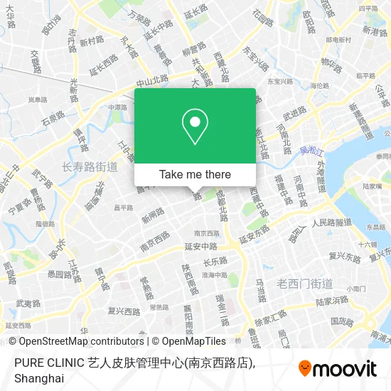 PURE CLINIC 艺人皮肤管理中心(南京西路店) map