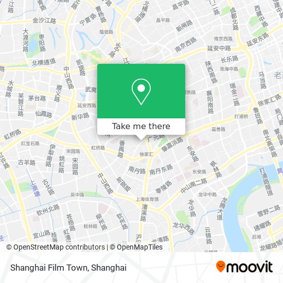 Shanghai Film Town map