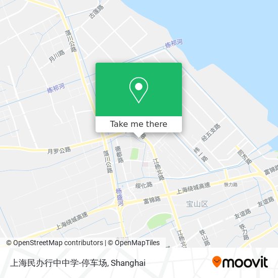 上海民办行中中学-停车场 map