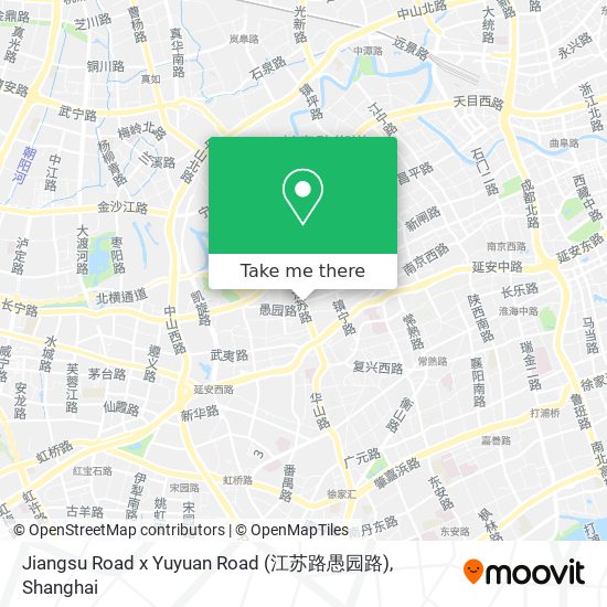 Jiangsu Road x Yuyuan Road (江苏路愚园路) map
