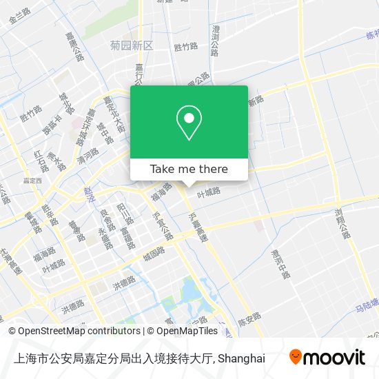 上海市公安局嘉定分局出入境接待大厅 map