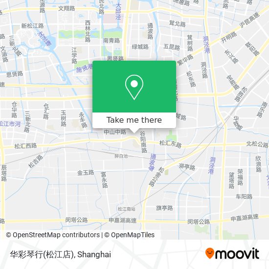 华彩琴行(松江店) map