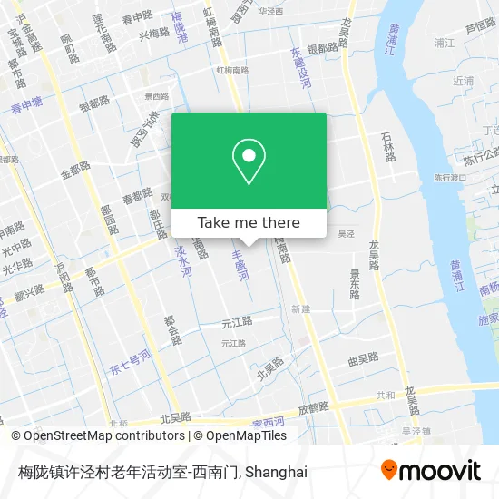 梅陇镇许泾村老年活动室-西南门 map