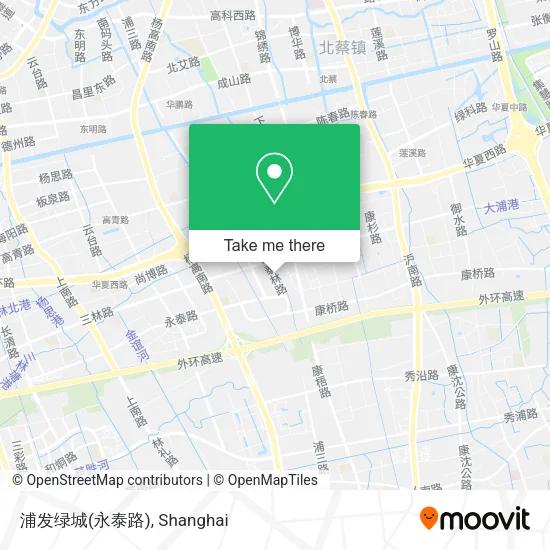 浦发绿城(永泰路) map
