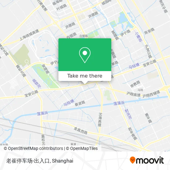 老崔停车场-出入口 map