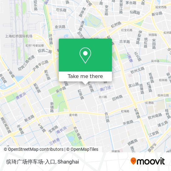 缤琦广场停车场-入口 map