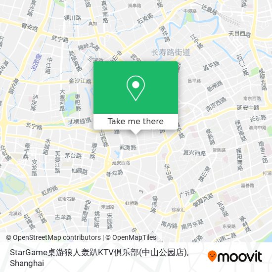 StarGame桌游狼人轰趴KTV俱乐部(中山公园店) map