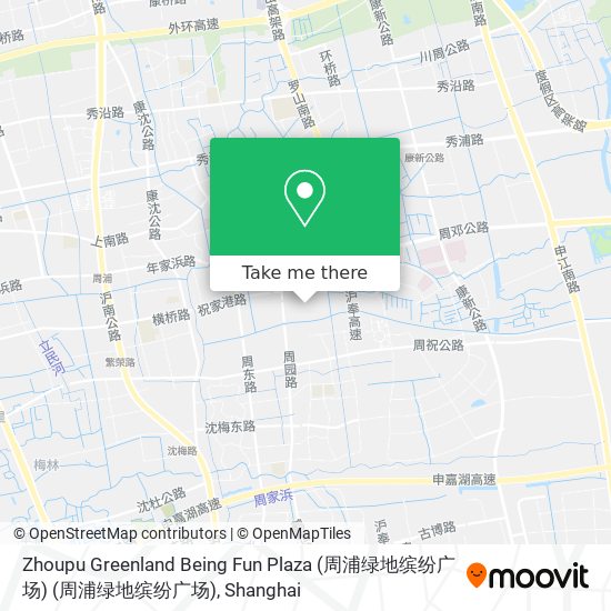 Zhoupu Greenland Being Fun Plaza (周浦绿地缤纷广场) (周浦绿地缤纷广场) map