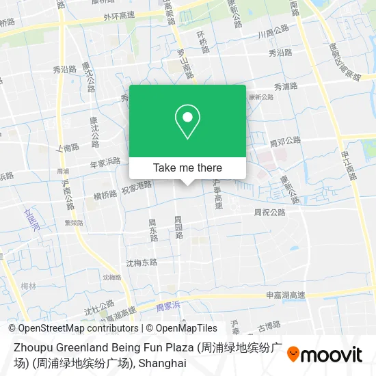 Zhoupu Greenland Being Fun Plaza (周浦绿地缤纷广场) (周浦绿地缤纷广场) map