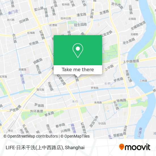 LIFE·日禾干洗(上中西路店) map